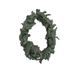 Гірлянда декоративна Black Box Trees Creston Frosted штучна з декоративними шишками та ягодами 180 см зелена (8718861153019) - мініатюра 4