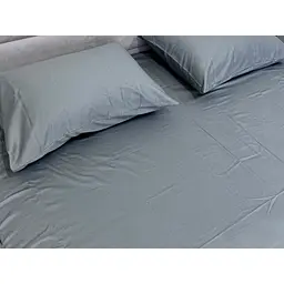 Простирадло Ecotton Natural Grey на резинці сатин 180х200 см сіре (24858) - мініатюра 2