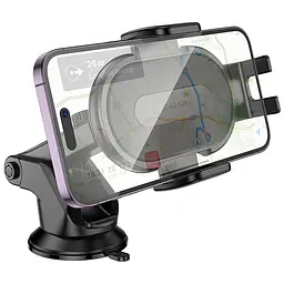Автотримач Borofone BH134 Rio push-type (center console) Black - мініатюра 4