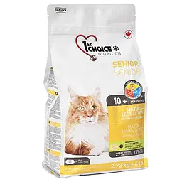 Сухий суперпреміум корм 1st Choice Senior Mature Less Aktiv Фест Чойс Сеньйор для літніх котів, Курка 2.72 кг (ФЧКСН2_72)