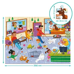 Пазл дитячий "Професії. Ветеринар" DoDo Toys 300701, 150 елементів - мініатюра 5