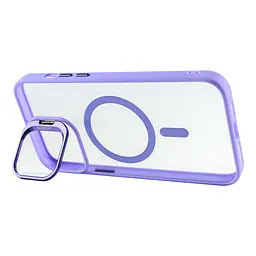 Чохол із підставкою MagSafe TPU PC Metal Stand Case and Camera Lenses Apple iPhone 13 Pro Max Purple - мініатюра 2