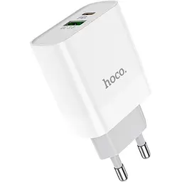 МЗП Hoco C80A Plus Rapido PD20W+QC3.0 (1USB-A/1C) White
