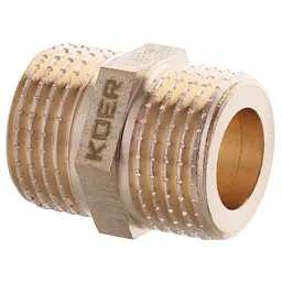 Ніпель Koer Kf.N06A - 1/2'' (під прокладку) без нікелю KR3024 - мініатюра 3