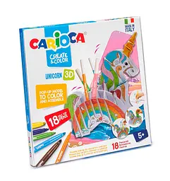 Набір для творчості Carioca Unicorn 3D підставка (42986)