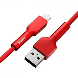 Кабель Baseus Silica Gel Cable USB to Lightning 2A 1m CALGJ-09 Red - мініатюра 2