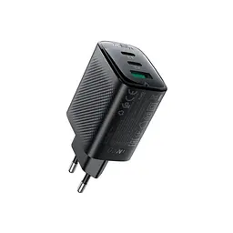 Мережевий зарядний пристрій ACEFAST A108 PD67W GaN (2 x USB-C+USB-A) charger Чорний - мініатюра 3