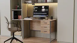 Комп'ютерний стіл Ferrum-decor Гаррі 75x120x60 сірий ДСП Дуб Сан-Марино 16мм (FRD-101454)