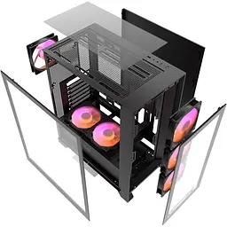 Корпус Darkflash DRX70 Glass Black (DRX70 GLASS Black) Без БП - мініатюра 11