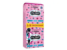 Прокладки гігієнічні FANTASY FLIRT 4 краплі teen fresh - cotton & care 20шт