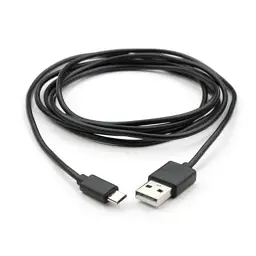 Дата кабель USB 2.0 AM to Micro 5P PVC 1.8m black Vinga (VCPDCM1.8BK) - мініатюра 2