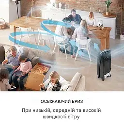 Поворотний охолоджувач повітря 4-в-1 396 м3/год, чорний, 110 Вт, 110 Вт (10033542) - мініатюра 5