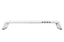 Підставка столик для монітора 2E CPG-007 White, 550x205x7 мм, phone holder/storage drawer, 4xUSB-A, RGB - мініатюра 2
