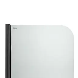 Шторка для ванни Qtap Standard BLM407513APL скло Pear 6 мм, 75x130 см, ліва, Ліва, матовий, Черный матовый - мініатюра 3