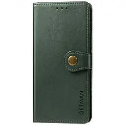 Шкіряний чохол-книжка GETMAN Gallant (PU) для Xiaomi Redmi Note 11 (Global) / Note 11S Зелений