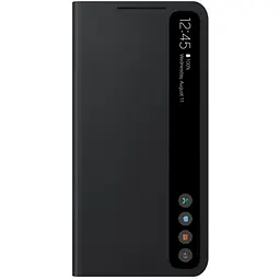 Оригінальний чохол-книжка для Samsung Galaxy S21 FE (G990) S-View Clear View Smart Cover Черный EF-ZG990CBEGRU