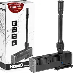 Насос-фонтан з подвійним фільтром Kruger Meier FusionX 1200 для декоративного ставка 3-в-1 (600 л/г)