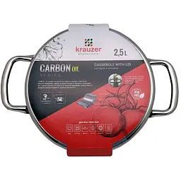 Каструля Krauzer Carbon Oil з кришкою FN04-20-2Z кована 20 см 2.5 л (C77223) - мініатюра 5