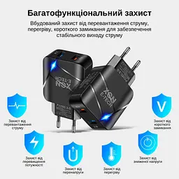 Зарядний пристрій XON PowerCharge 18W (QC3.0) USB Type-А (PCWC018018A2С0W 6181) Білий - мініатюра 4