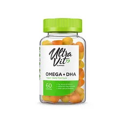 Жирні кислоти VPLab UltraVit Omega + DHA, 60 жувальних таблеток