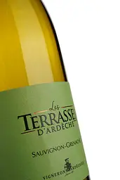 Вино Uvica Terrasses Ardeche, біле, сухе, 12%, 0,75 л - мініатюра 3