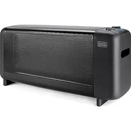Мікатермічний обігрівач BLACK+DECKER 1500 Вт, площа обігріва 15 кв.м., підлоговий, чорний (BXMRA1500E)