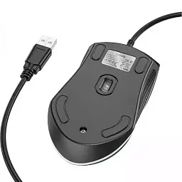 Миша Hoco GM19 Enjoy GaXiaoming luXiaominous wired mouse Black - мініатюра 6