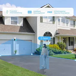 Набір 2 WiFi камери EZVIZ C8c 2MP, 360°, нічне бачення, трекінг, звук - мініатюра 6