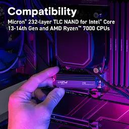 Накопичувач SSD M.2 2280 1TB T705 with Heatsink Micron (CT1000T705SSD5) - мініатюра 6