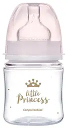Дитяча пляшечка антиколікова для годування новонароджених 120 мл EasyStart Royal Baby Canpol babies рожевий
