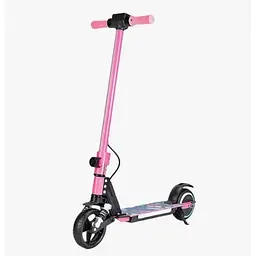 Дитячий Електросамокат E-Scooter ES3 LED + амортизатор Рожевий - мініатюра 7