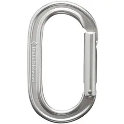Карабін без муфти Black Diamond Oval Keylock Сріблястий