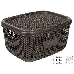 Кошик Violet House Віолетта Coffee 5 л коричневий (1009 Віолетта COFFEE с/кр. 5 л) - мініатюра 5