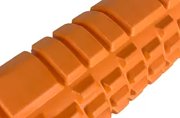 Масажний ролик EasyFit Grid Roller 33 см v.1.1 міцний масажер (помаранчевий) - мініатюра 4