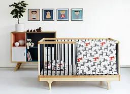 Простирадло на резинці для коляски та люльки Cosas Grey Dots CS1 40х80х5 см (DropWhiteGrey_FittedStroller_40х80) - мініатюра 3
