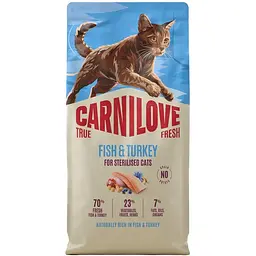 Сухий корм для стерилізованих котів Carnilove True Fresh Fish & Turkey Sterilised риба та індичка 6 кг