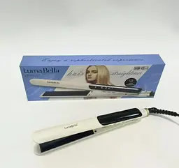 Випрямляч для волосся LumaBella LB-65007 з керамічними пластинами та регулюванням температури Білий - мініатюра 4