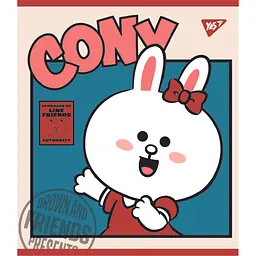 Набір зошитів Yes Line Friends А5 в лінійку 12 аркушів 10 шт. (766806) - мініатюра 5