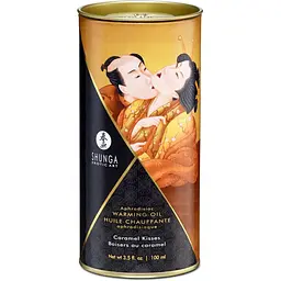 Зігрівальна масажна олія Shunga Aphrodisiac карамель, 100 мл - мініатюра 4