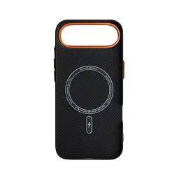 Чохол ArmorStandart LikeCarbon2 SE MagCase для Apple iPhone 17 Air Kevlar Black Orange - мініатюра 2