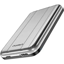 УМБ Choetech Magnetic Wireless 5000mAh USB-A,USB-C In/Out B655 mini silver