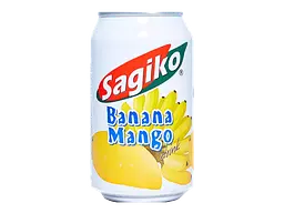 Напій Sagiko Banana Mango соковмісний слабогазований 320 мл