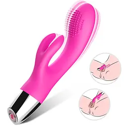 Вібратор з подвійною стимуляцією Rabbit pink Boss Series 52-00017 102104 - мініатюра 2