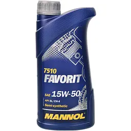Автомобільна моторна олива MANNOL FAVORIT 15w-50 1л MN7510-1 - мініатюра 1