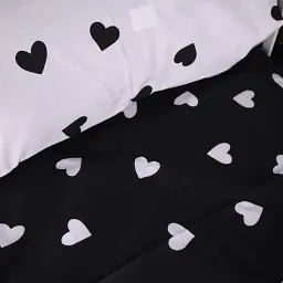 Комплект постільної білизни MirSon Kids Time 17-0669 Black and White Love 110 x 140 см (2200010180862) - мініатюра 4