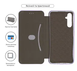 Чохол-книжка ArmorStandart G-Case для Samsung A05s (A057) Lilac - мініатюра 3