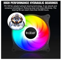 Кулер корпусний PCCOOLER 120 mm ARGB, Hydraulic Bearing, 4Pin PWM - мініатюра 3
