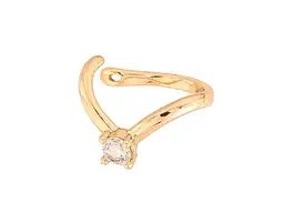 Сережки Xuping моно-кафа Позолота 18К "Візерунок з кристалом" 1,5см (1шт) (325548)