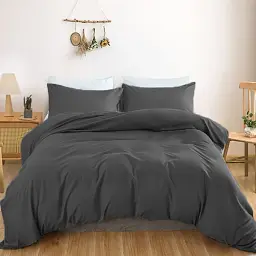 Простирадло MirSon Satin Light Pro 10-005 Dark Gray 110х160 см (2200010170948) - мініатюра 2