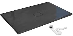 Душовий піддон Rea black Stone 90x120 REA-K9603, Чорний - мініатюра 2